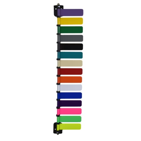 Room ID Flag System, 4 Std 15 Color Set (Quickly & Clearly Alert Staf